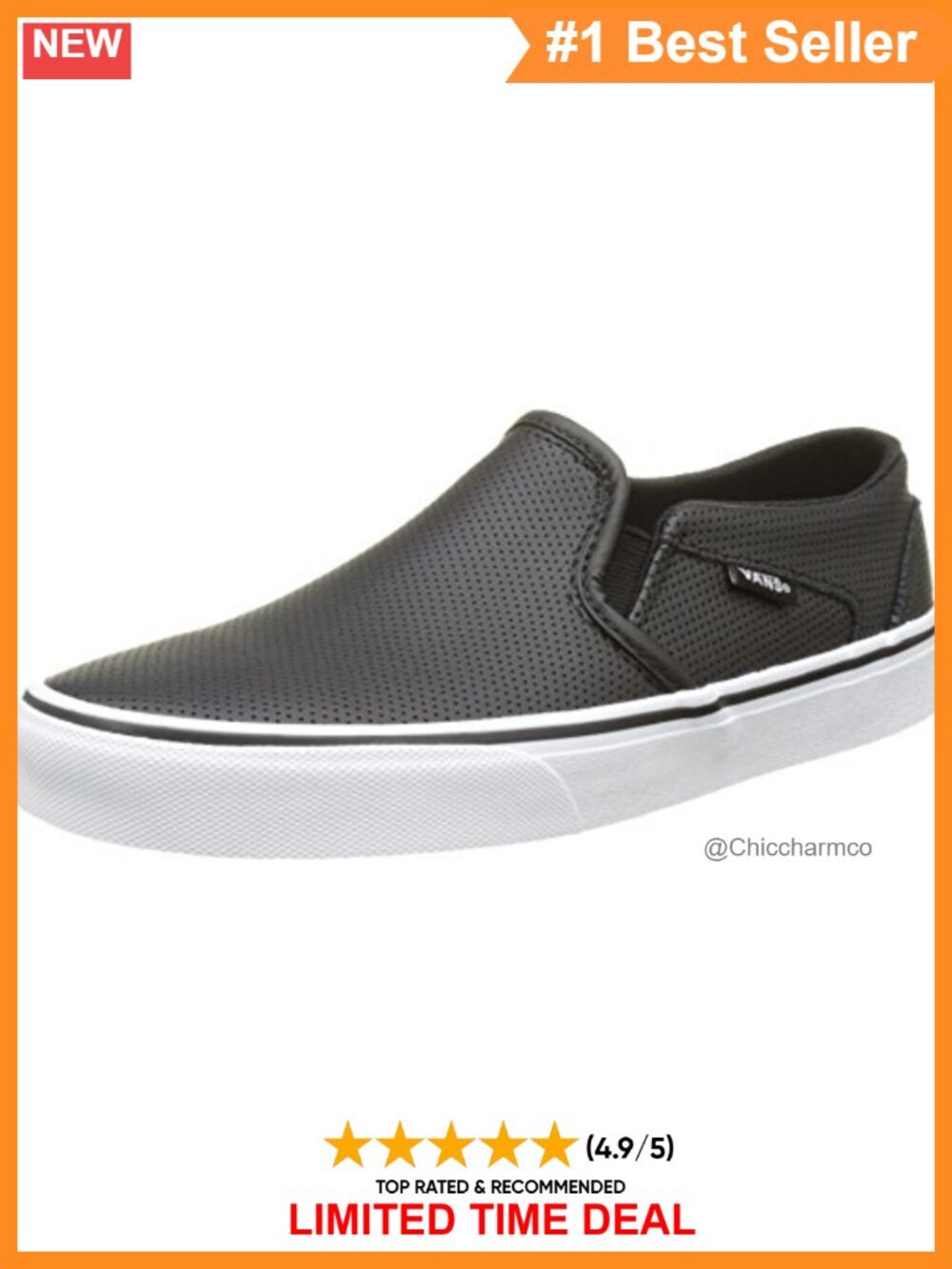 Perf Leather Slip-On Sneaker Low Top Casual Running Shoe
